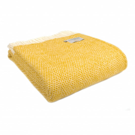 Tweedmill Blankets -Beehive Yellow