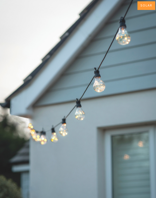 SOLAR FESTOON CLASSIC LIGHTS - 20 BULBS